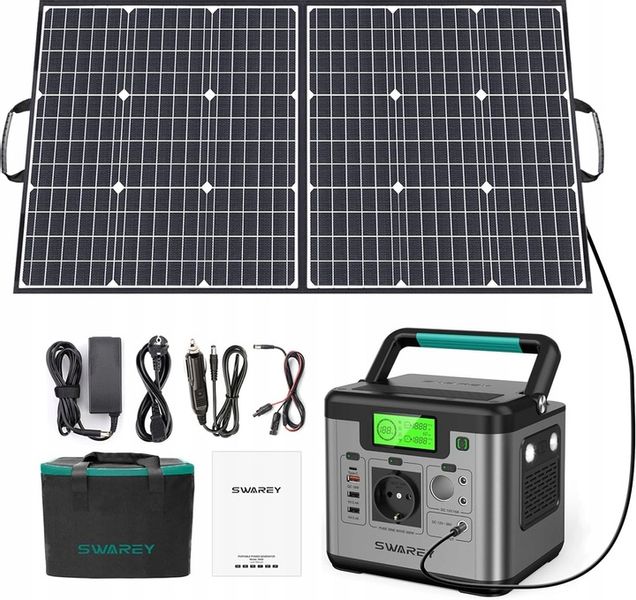 POWER BANK GENERATOR SOLARNY SWAREY 518Wh type C PD 65W+100W SOLAR zdjęcie 1