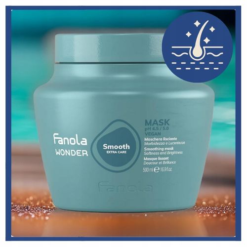 Fanola Maska do Włosów Wygładzająca Nawilżająca Wonder Smooth 500 ml na Arena.pl