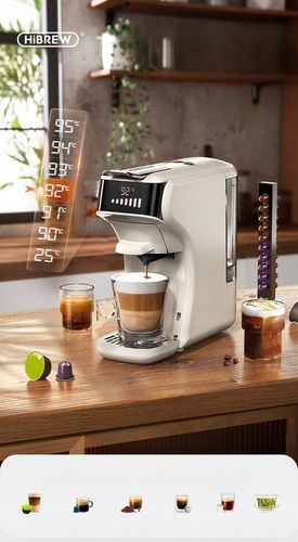 HiBREW H1B 6w1 Ekspres Do Kawy Do DG NS Kcup ESE Pods Mielona Luźna na Arena.pl