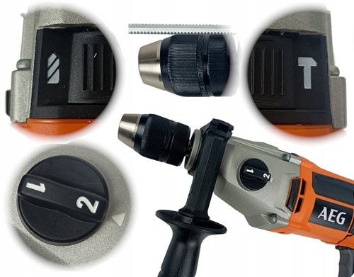 AEG SB2E 1100 RV wiertarka udarowa 2-biegowa 1100 W AVS Walizka na Arena.pl