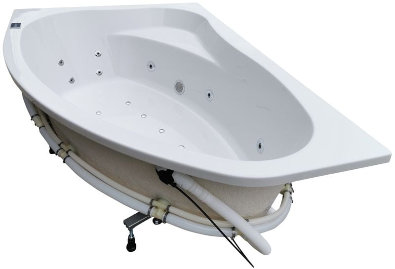 Narożna wanna spa z hydromasażem 145x95 lewa prawa jacuzzzi Polska zdjęcie 15
