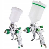 2X 2x Pistolet Lakierniczy Zestaw Malowania Dysze 0,8 1,4 1,7 HVLP 600ml+12