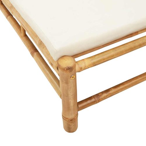 Leżak z poduszkami, 55x199x30 cm, bambus na Arena.pl