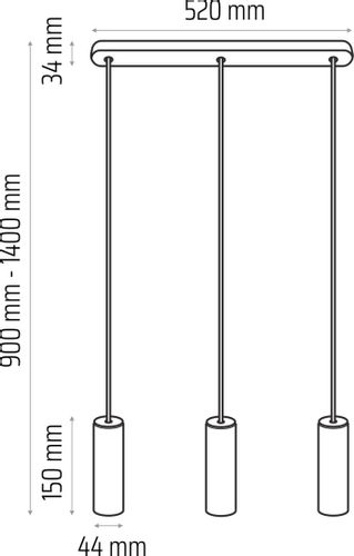 Lampa wisząca biała Madera 3 pł na Arena.pl