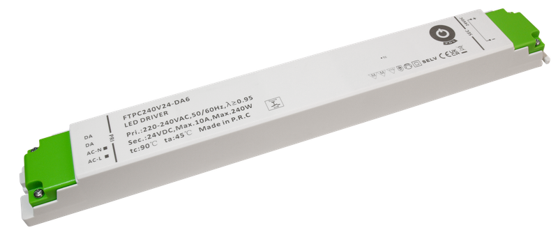 POS LED Driver 24V/10A CV DALI Type 6, Push Dimming, plastic case zdjęcie 1