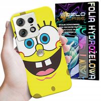 ETUI DO MOTOROLA EDGE 50 PRO - SPONGEBOB BAJKI GRY WYBÓR PLECKI + FOLIA