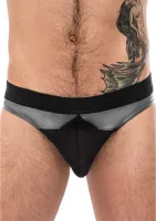 male power iron clad bikini s - siateczka, niski stan, elastyczny materiał