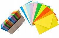 Koperty kolorowe mini 100 x 60mm 100 sztuk