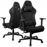 Fotel Gamingowy Biurowy Obrotowy Kubełkowy Krzesło Biurowe Czarny