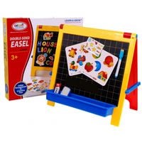 Tablica magnetyczna - kredowa dla dzieci dwustronna 4w1