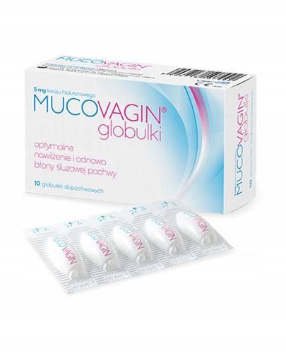 MUCOVAGIN Globulki dopochwowe 10 szt zdjęcie 3
