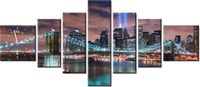 70CM 160CM ZEGAR 7 ELEME PANORAMA MANHATTANU DRUK OBRAZ