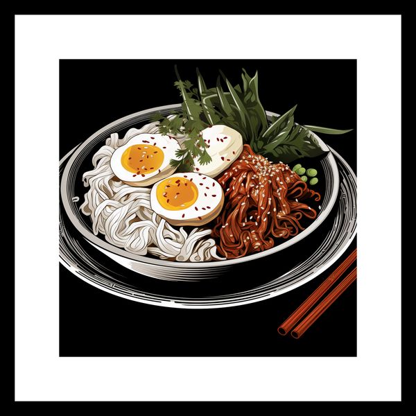 Plakat 30x30cm Ramen w Sztuce zdjęcie 3