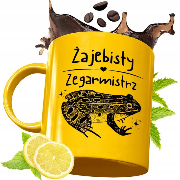 Złoty Kubek Premium Dla Zegarmistrza Prezent Z Nadrukiem Ze Zdjęciem zdjęcie 1