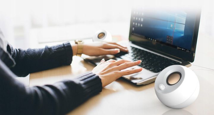 BIURKOWE GŁOŚNIKI KOMPUTEROWE 2.0 USB Jack 3.5mm Creative Pebble CZARNE zdjęcie 11