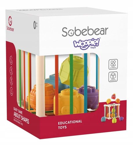 Zabawka Sensoryczna Sorter Kostka Zwierzaki 7 ele. na Arena.pl