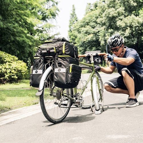 Torba Na Rower 3W1 - Sakwa Rowerowa Na Bagażnik 65L Plecak Torba Na Ramię na Arena.pl