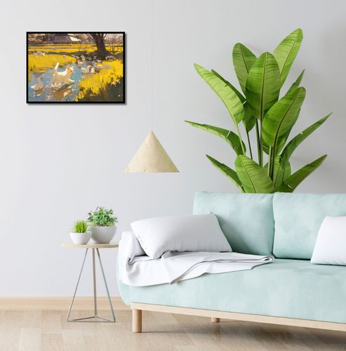 Plakat 55x40cm Słońce na Wsi na Arena.pl