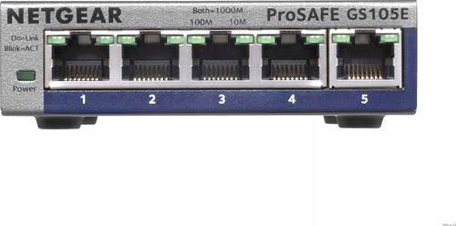 Switch Netgear 5p GS105E (5x100/1000Mbit) na Arena.pl