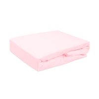 Prześcieradło frotte z gumką 120x200 pudrowy róż