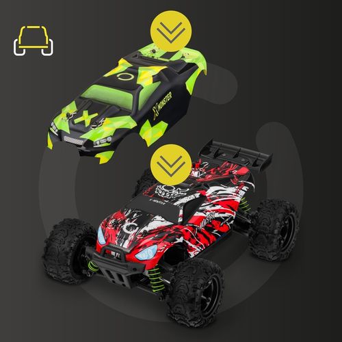 Samochód Auto zdalnie sterowany AUTKO RC 4x4 45km/h SUPER SZYBKI 2xOBUDOWY na Arena.pl