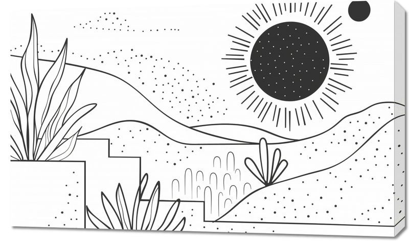 Obraz 100x60cm Linearny Pejzaż zdjęcie 1