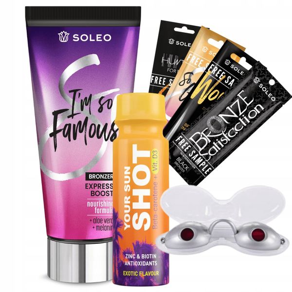 Soleo I'm So Famous 150ml Bronzer Do Opalania + Gratisy zdjęcie 2