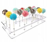 Stojak z plexi ekspozytor Cake pops na lizaki monoporcje słodki stół wesele