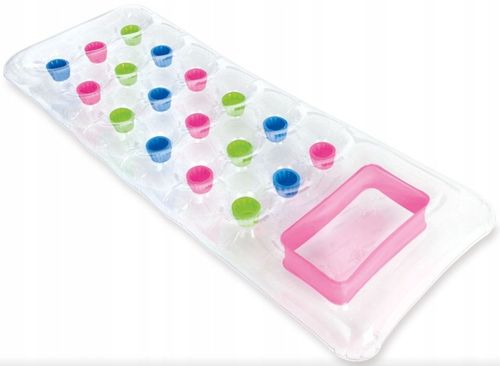 INTEX MATERAC DMUCHANY MŁODZIEŻOWY NA BASEN PLAŻOWY DO WODY 188CM RÓŻOWY na Arena.pl