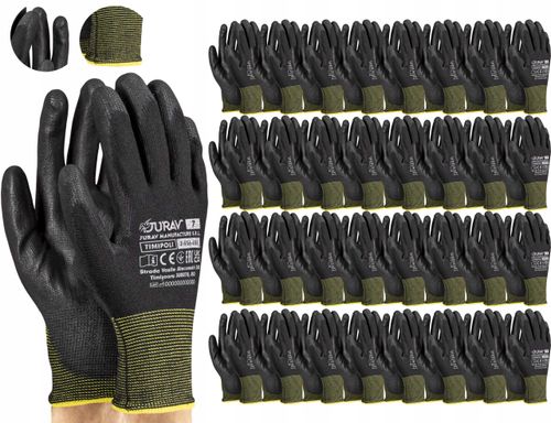 rękawice robocze czarne j-timipoli_bb7-s - 120 par na Arena.pl