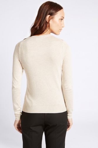 M&S Beżowy Kardigan - 38 / M na Arena.pl