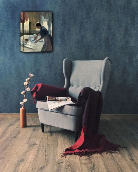 Woman Ironing begun, Edgar Degas - obraz na płótnie 50x70 cm zdjęcie 2