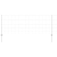 Ogrodzenie z słupkami Srebrny 0.8 x 25 m Stal
