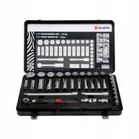 WURTH ZESTAW KLUCZY NASADOWYCH ZEBRA DŁUGIE I KRÓTKIE 1/2" 35 EL 09651335