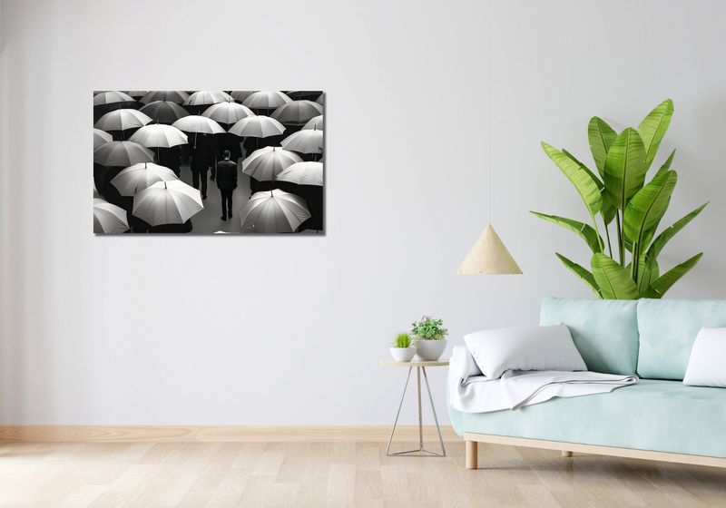 Obraz 100x60cm Samotność w Tłumie zdjęcie 2