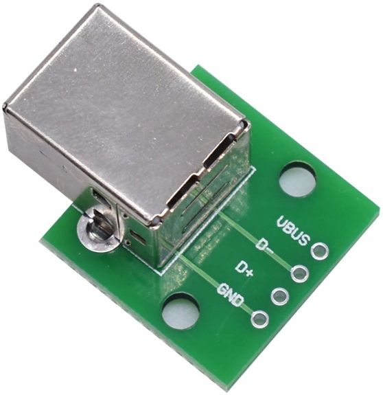 Adapter gniazda USB typ B na PCB do lutowania zdjęcie 2