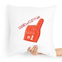 Poduszka Dla Dziewczyny Dziewczyna Numer #1 Z Nadrukiem Ze Zdjęciem