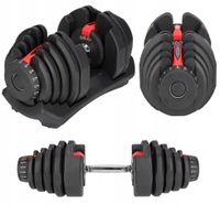 1x HANTEL REGULOWANY NOWOCZESNY SYSTEM REGULACJI HANTLA CIĘŻAR 5-40KG