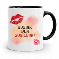 Dla Jubilera Kubek Czarny Buziak Dla Jubilera Z Nadrukiem Ze Zdjęciem
