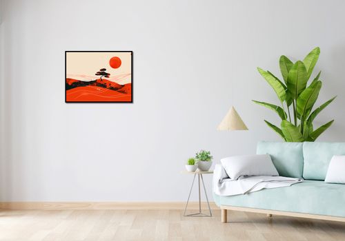 Plakat 65x50cm Czerwone Pustynne Pejzaże na Arena.pl