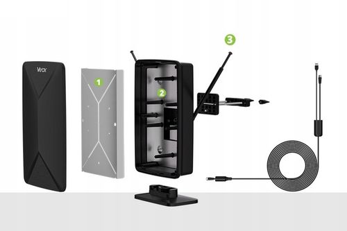 ANTENA AKTYWNA POKOJOWA WEWNĘTRZNA ZEWNĘTRZNA DVB-T2 TV NAZIEMNEJ 4K VAYOX na Arena.pl