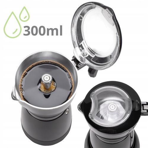 KAWIARKA ELEKTRYCZNA ZAPARZACZ KAWY 300 ml/6 filiżanek ESPRESSO na Arena.pl