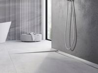 MEXEN LINE-B LISTWA SPADKOWA BRODZIKOWA PODŁOGOWA 120 CM LEWA INOX