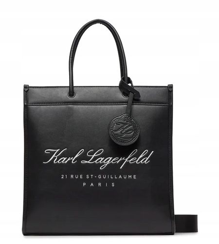 Karl Lagerfeld torebka skóra ekologiczna czarny na Arena.pl