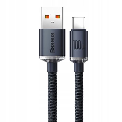 WZMACNIANY KABEL PRZEWÓD BASEUS USB USB-C 100W 6A 2M SZYBKIE ŁADOWANIE na Arena.pl
