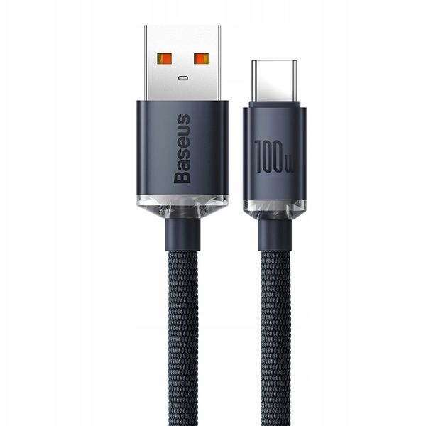 WZMACNIANY KABEL PRZEWÓD BASEUS USB USB-C 100W 6A 2M SZYBKIE ŁADOWANIE zdjęcie 14