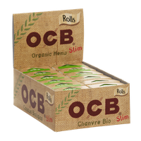 box - 24 x bibułka ocb organic hemp rolls 4m x 44mm