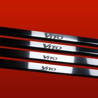 Listwa progowa MERCEDES VITO W638 Stal nierdzewna 304 połysk 4szt