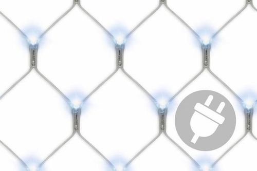 Świetlna kurtyna z LED diodami - 3x3m, 128 LED, zimna biel na Arena.pl