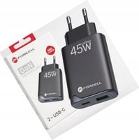 Szybka ładowarka GAN 45W 2 porty kostka do Samsung Galaxy S26 Edge